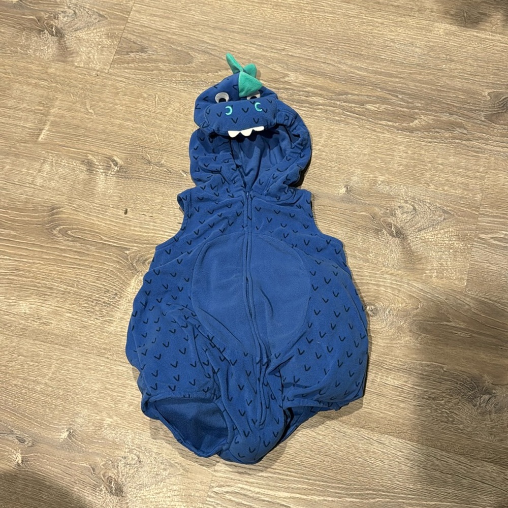 Carter's Blue Dinosaur Hooded Halloween Costume size 18 month